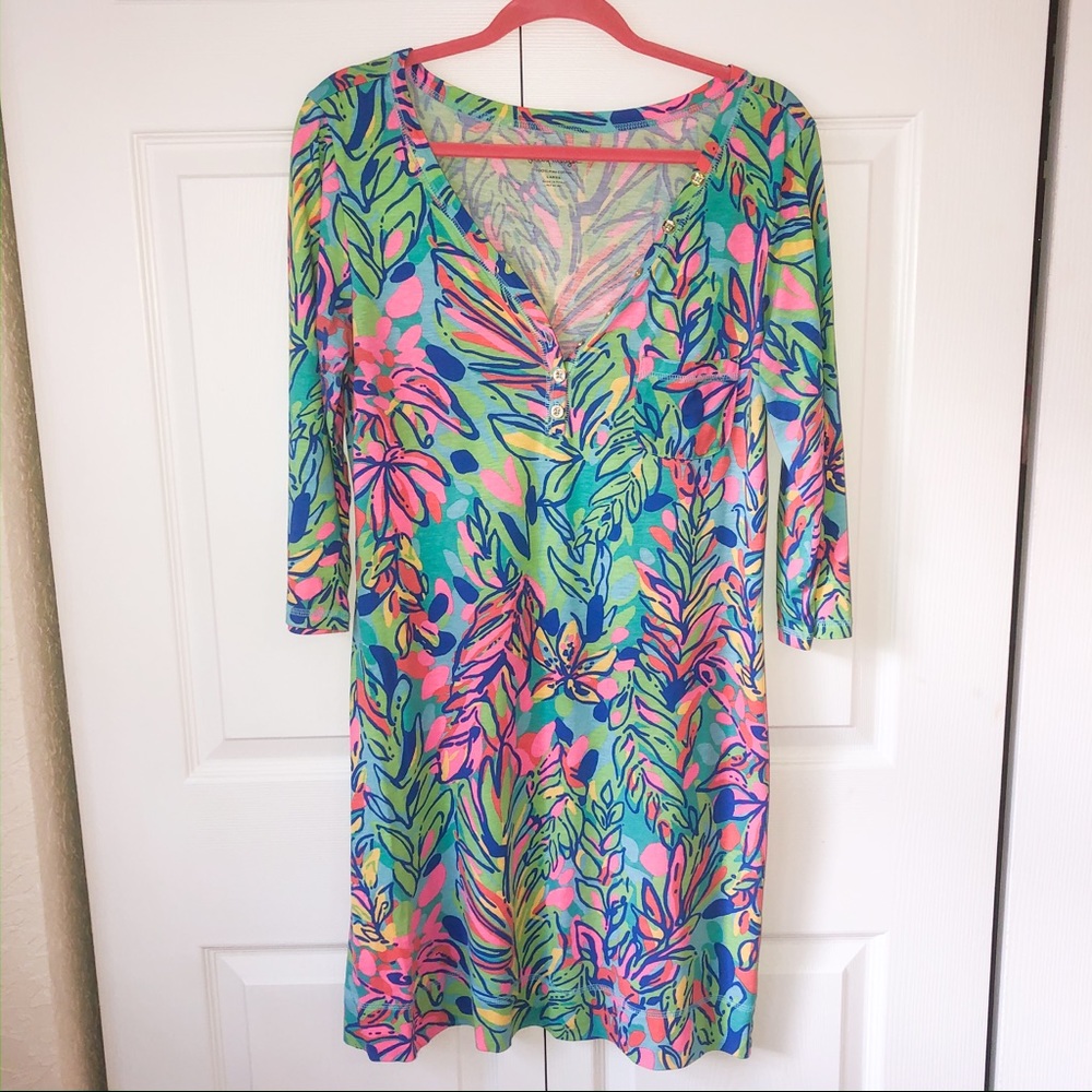 Lilly Pulitzer Palmetto Dress Hot Spot Size Large